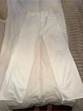 MOTHER White Ramble Ankle Jeans